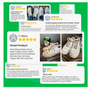 Rockin'Green Shoe Cleaning Kit - Shoe Cleaner Sneakers Solution with Brush Included