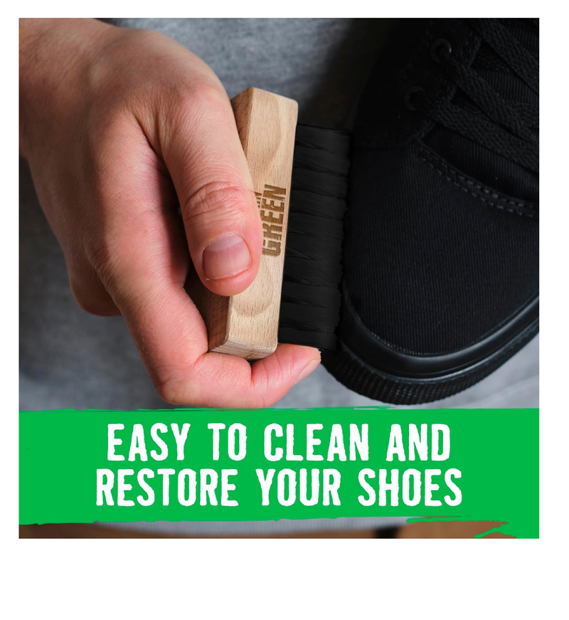 Rockin'Green Shoe Cleaning Kit - Shoe Cleaner Sneakers Solution with Brush Included