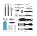 Professional Pedicure Kit, Rosmax 36 in 1 Pedicure Tools Stainless Steel Washable Foot