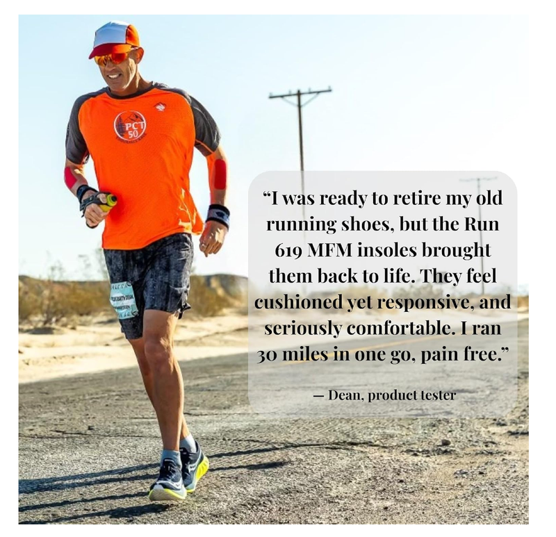 MFM Performance Insoles | Supportive Arch | Cushioned Heel | Zero Drop Platform | Trim-to-Fit | for Running, Walking & Training