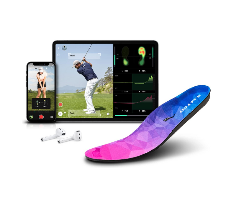 SALTED Smart Insole with Motion Sensor - Golf Swing Posture Analysis Trainer - Track Weight Shift for Improves Distance
