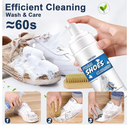 8-in-1 Shoe Cleaner Kit, Quick, Shoe Cleaning for Sneakers, Canvas Plastic Golf Leather Pink and White Shoes,