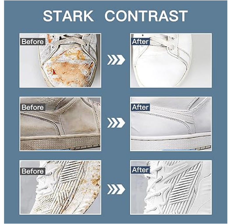 8-in-1 Shoe Cleaner Kit, Quick, Shoe Cleaning for Sneakers, Canvas Plastic Golf Leather Pink and White Shoes,