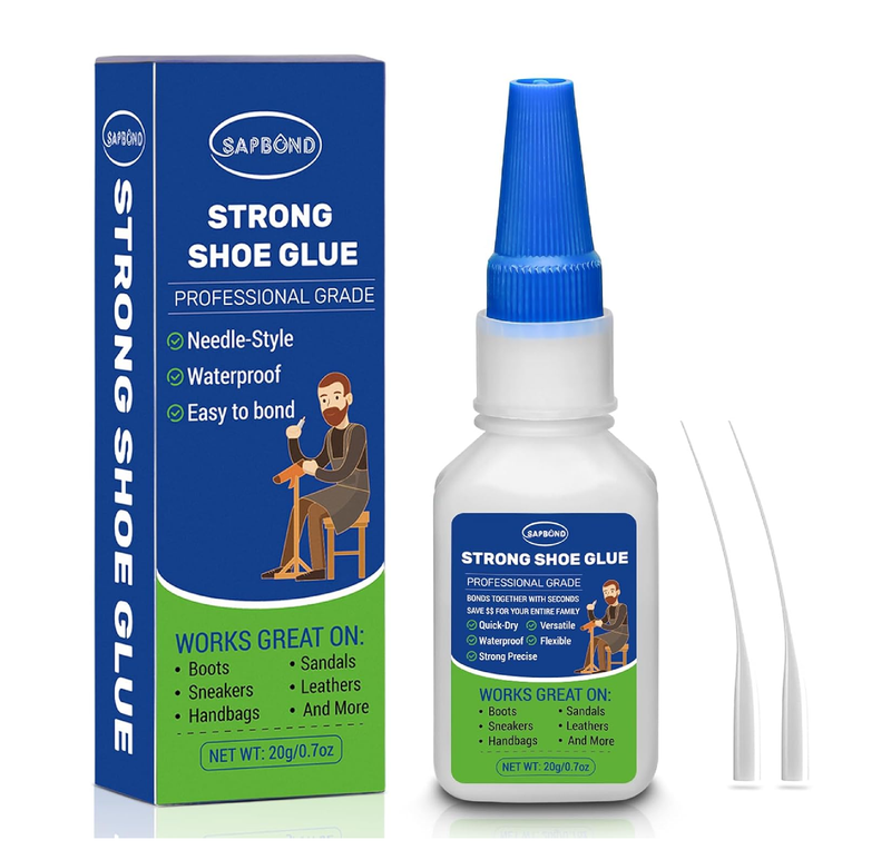 Shoe Glue-Quick Dry Sole Repair Adhesive,Professional Grade Strong Waterproof Clear Repair Glue for Sneakers, Boots,Sandals,Leathers,Handbags and More
