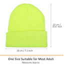 SATINIOR 12 Pieces Winter Beanie Hat Knitted Cuffed Skull Caps Unisex Knit Hat Cozy Watch