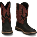 Justin Work Men's Bolt 11" Work Boot - Crimson Red (SE4116) - Front View