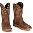 Justin Work Men's Daywork 11" Waterproof Boot - Pecan (SE4242) - Front View