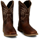Justin Work Men's Daywork 11" Waterproof Steel Toe Boot - Pecan (SE4243) - Front View