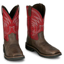 Justin Work Men's Apprentice 11" Steel Toe Boot - Coffee (SE4245) - Front View
