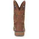 Justin Work Men's Rush 11" Waterproof Nano Comp Toe Boot - Barley Brown (SE4334) - View 5