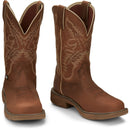 Justin Work Women's Rush 11" Nano Composite Toe Waterproof Boot - Rustic Tan (SE4352) - Front View