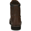 Justin Work Men's Driller 8" Waterproof Composite Toe Boot - Aged Bark (SE462) - View 5