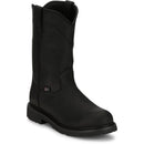 Justin Work Men's Dorsal 11" Steel Toe Waterproof Boot - Onyx Black (SE4635) - View 2