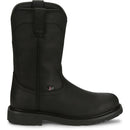 Justin Work Men's Dorsal 11" Steel Toe Waterproof Boot - Onyx Black (SE4635) - View 3