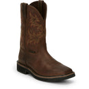 Justin Work Men's Driller 11" Steel Toe Boot - Dark Brown (SE4682) - View 2