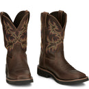Justin Work Men's Driller 11" Waterproof Boot - Brown (SE4689) - Front View