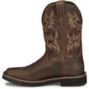Justin Work Men's Driller 11" Waterproof Boot - Brown (SE4689) - View 8
