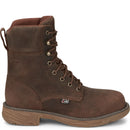 Justin Work Men's Rush 8" Waterproof Nano Comp Toe Boot - Pecan Brown (SE469) - View 3