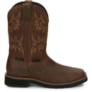 Justin Work Men's Driller 11" Waterproof Steel Toe Boot - Brown (SE4690) - View 3