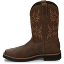 Justin Work Men's Driller 11" Waterproof Steel Toe Boot - Brown (SE4690) - View 8