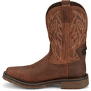 Justin Work Men's Wolfe 11" Waterproof Nano Comp Toe Boot - Bronze Brown (SE4752) - View 8