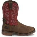 Justin Work Men's Thorn 11" Waterproof Met Guard Comp Toe Boot - Crimson Red (SE4753) - View 3