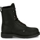 Justin Work Men's Truckton 8" Waterproof Steel Toe Boot - Onyx Black (SE636) - View 3