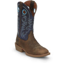 Justin Boots Men's Muley 12" Western Boot - Yale Blue (SE7611) - View 2