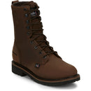 Justin Work Men's Drywall 8" Waterproof Boot - Aged Brown (SE960) - View 2