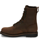 Justin Work Men's Drywall 8" Waterproof Steel Toe Boot - Brown (SE961) - View 8