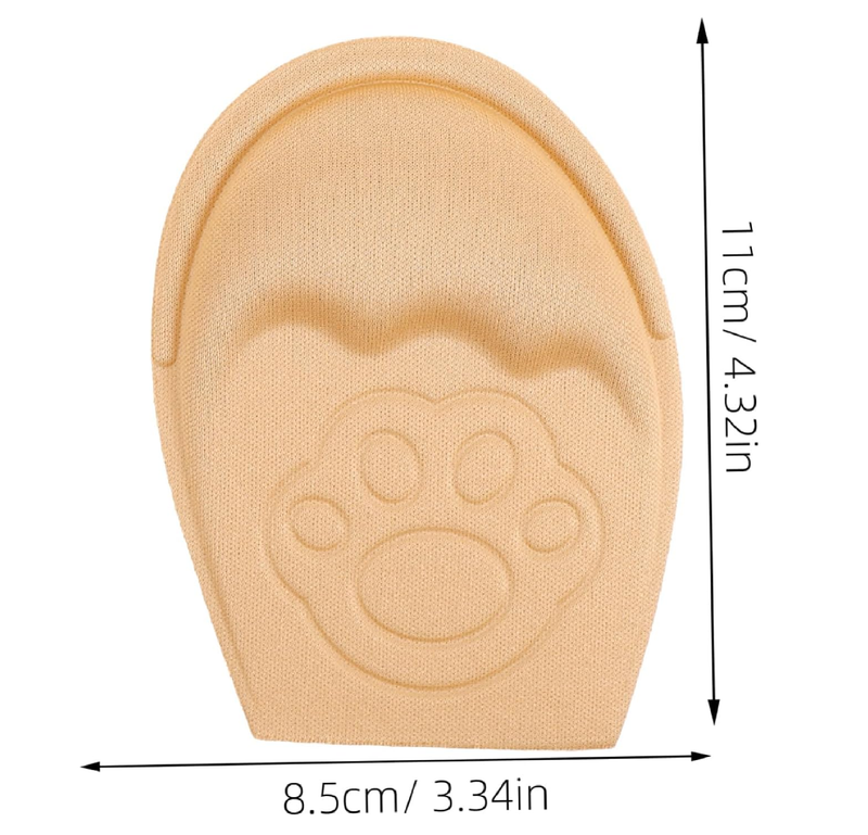 2Pairs Forefoot Pads for Shoes Shockproof Cushions for Fatigue Relief Toe Fillers for Sneakers Unisex Heel