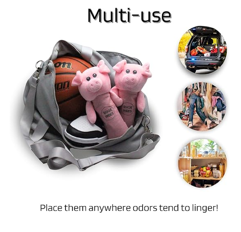 Shoe Deodorizing Bamboo Charcoal Inserts for sizes toddler to adult.