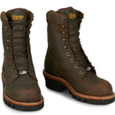 Chippewa Men's Super Logger 9" Waterproof Insulated - Brown (SL5408) - Front View