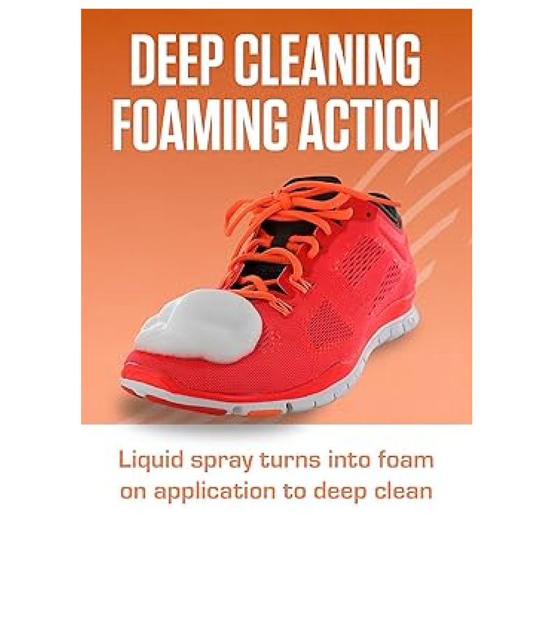 SOFSOLE Instant Cleaner 5 oz or 9 oz - Deep Cleaning Foaming Action Lifts Dirt & Debris from Toughest Fabrics & Materials - Scrub Top Applicator - Refreshing Scent - Athletic Shoes & Footwear