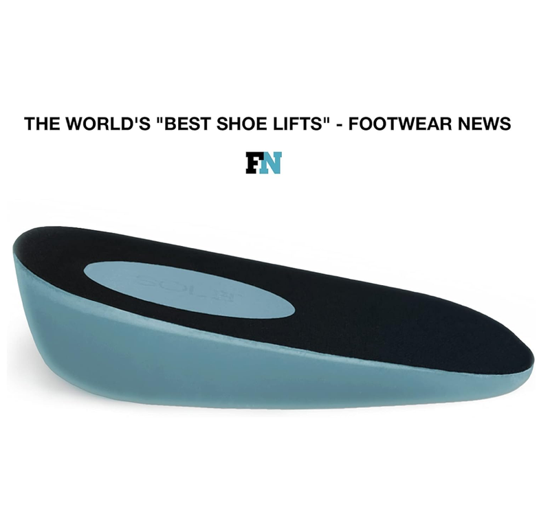 SOL3 Quick Lifts - Height Increase Insole Shoe Lift Insert, 1 Inch Taller Elevation Heel Cushion for Men & Women