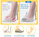 SQHT Shoe Filler for Too Loose Shoes, Soft Memory Foam Toe Cushion Inserts to Make Big Shoes Fit Tighter,