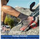 SQHT Heel Cups for Heel Pain, Heel Inserts for Heel Spurs, Plantar Fasciitis, Achilles Tendonitis Shoe Insert Provide Shock Absorption and Cushioning,