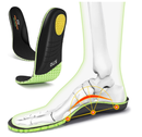 STQ Arch Support Shoes Insoles - Plantar Fasciitis Relief Inserts for Men - Orthotics Insole for Mens