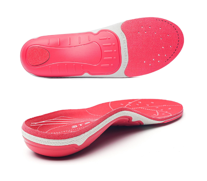 STSVZORR 230 lbs+ Plantar Fasciitis Insole High Arch Support Insert Foot Pain Relief Women