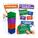 SWOOC Games Ultimate Party Tower 100 Original Commands 60 Blocks & 1000's of Hilarious Rule Combinations