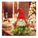 SY Super Bang Small Prelit Christmas Tree, Tabletop Mini Christmas Tree Ornaments for Home Decor, Gnome Christmas Decorations for Holiday Party Birthday Thanksgiving, Green