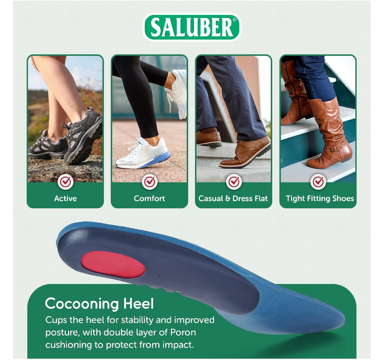 Orthotic Inserts - Extra Wide Insoles for Plantar Fasciitis Full Length w/Met Pad Made in Italy Arch Support Inserts