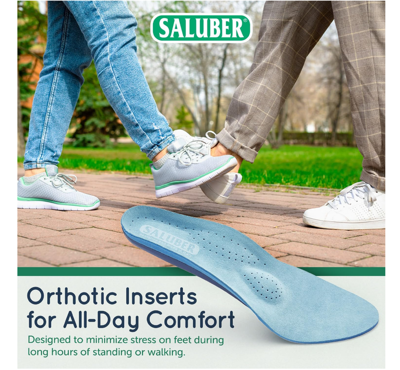 Orthotic Inserts - Extra Wide Insoles for Plantar Fasciitis Full Length w/Met Pad Made in Italy Arch Support Inserts
