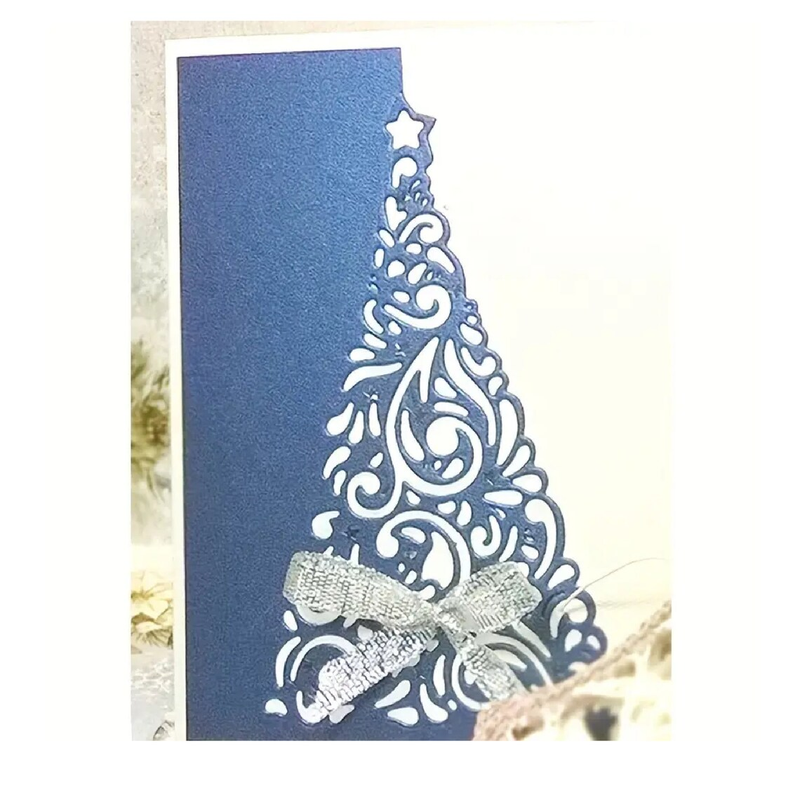 Scrapbooking Christmas Tree Card Making Album Border Cutting Die Embossing