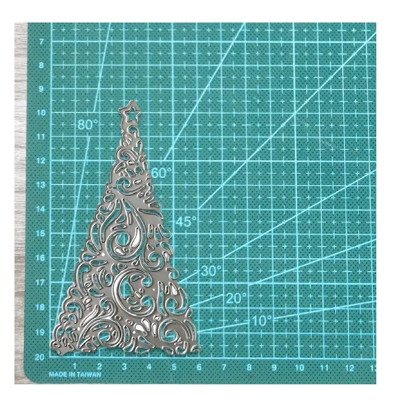 Scrapbooking Christmas Tree Card Making Album Border Cutting Die Embossing