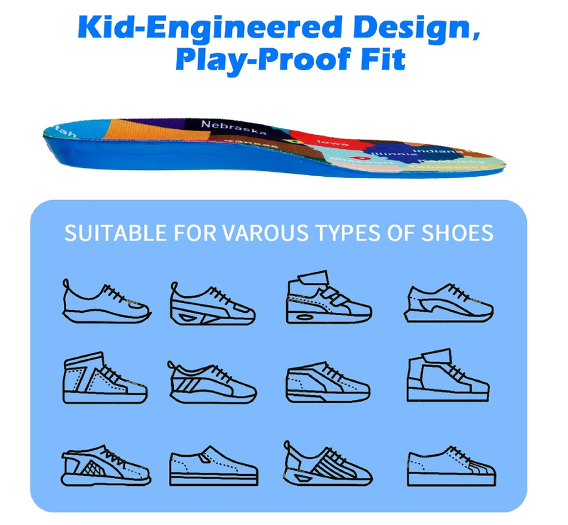 Childrens Insole Kids Insert for AirTag, GPS Tracker for Kids Shoes,