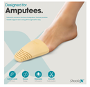 ToeLuxe Amputee Toe Filler Shoe Filler Insert Soft PU Foam Customizable Size Reusable for Different Shoes