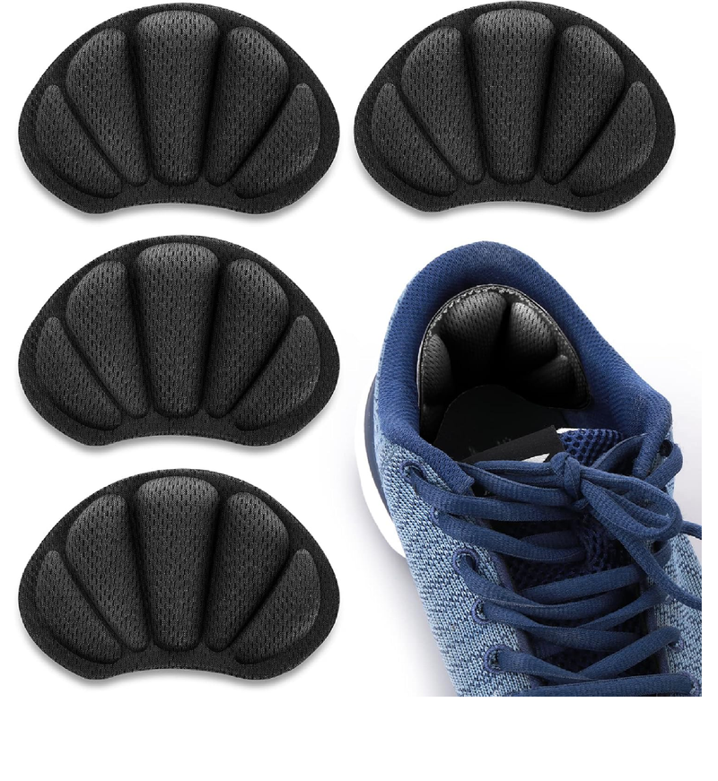 Sibba 2 Pair Heel Grips Shoes Pads for Shoes Too Big Self-Adhesive Foot Cushions Pads for Women