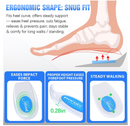 Poron Heel Pads for Shoes, Sports Traction Shock Absorbing Gel Heel Cups,
