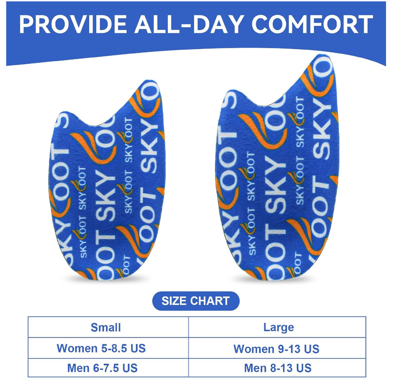 Skyfoot Heel Cups for Achilles Tendonitis, Bone Spurs, Orthotic Inserts for Tendon Support, Cushions for Pain Relief